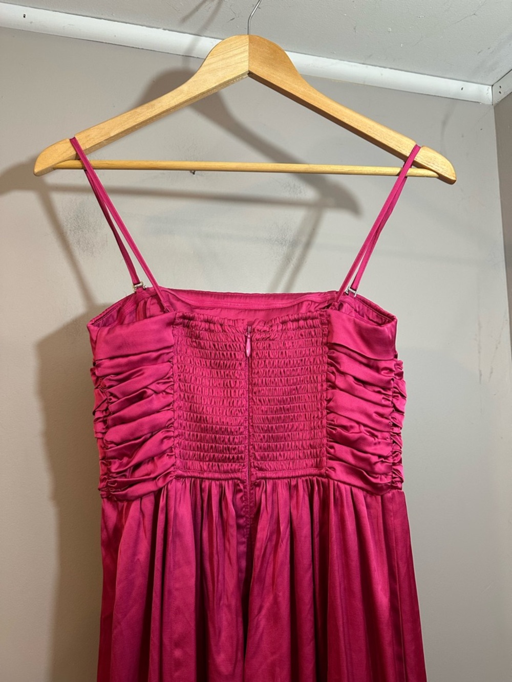 Abercrombie & Fitch Emerson ruched strapless midi dress Size Small - Picture 6 of 10